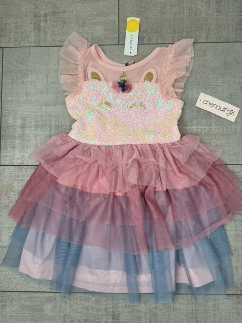 NWT Girls Chenault Sparkle Unicorn Dress From Stitch Fix Size 6